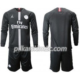 Koszulka Paris Saint-Germain Jordan Czarny Dziecięca Trzeciej 2018-2019 - Koszulki Piłkarskie(L/S)